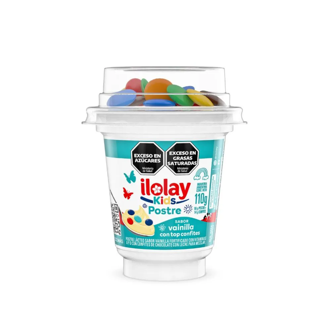 Postre Vainilla Con Confites Ilolay 110g