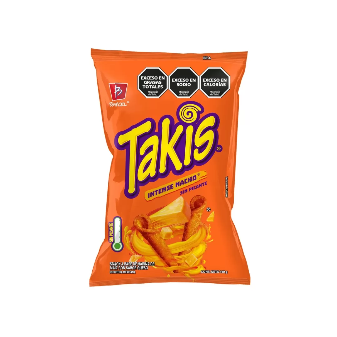 Nachos Intense Takis Sabor Queso 140g