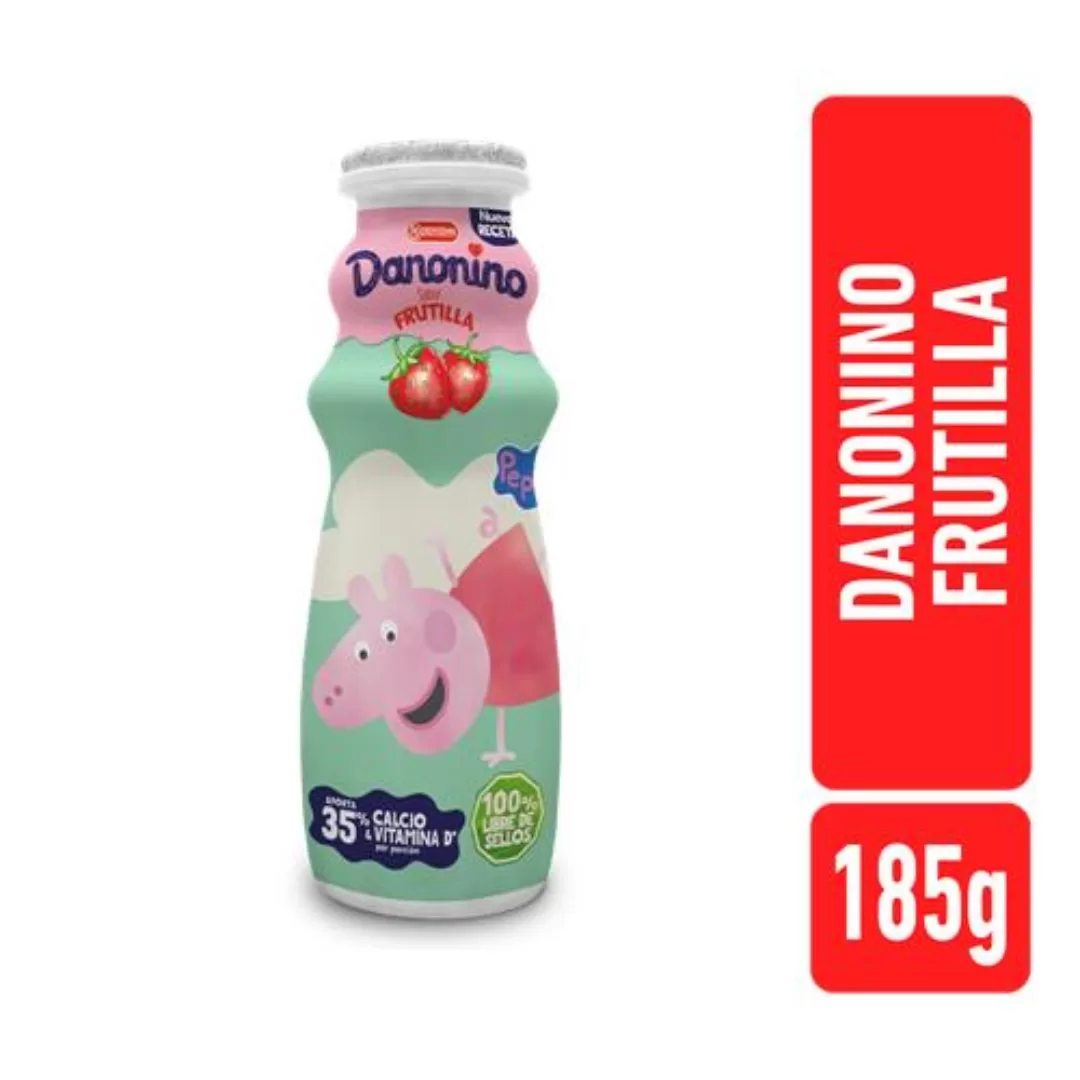 Yogur Peppa Pig Bebible Frutilla Danonino 185g