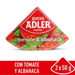 Queso Adler Tomate y Albahaca 100g