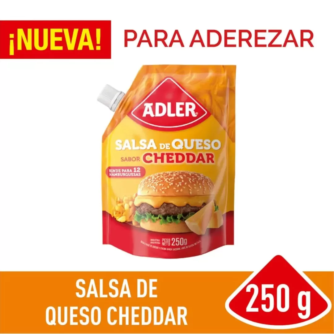 Salsa de Queso Cheddar Adler 250g