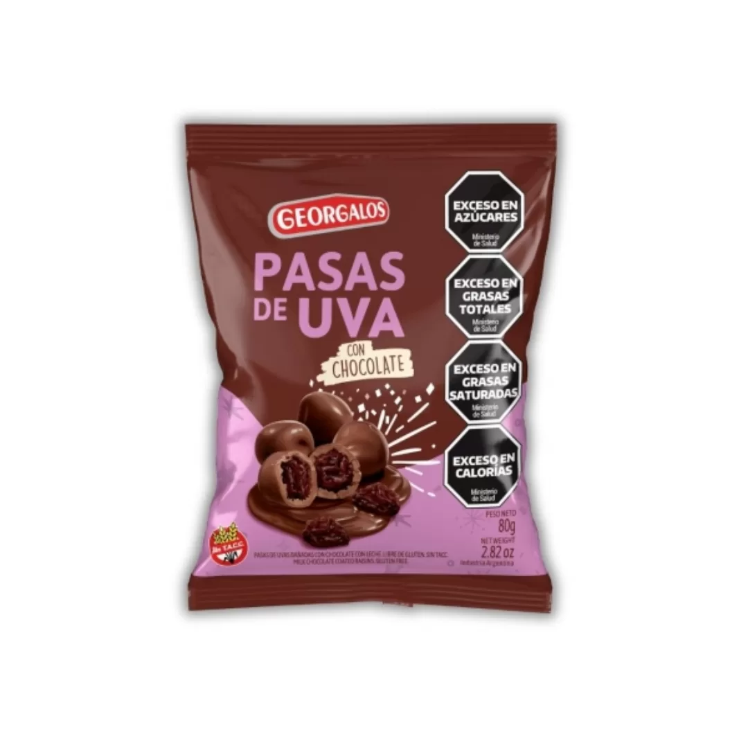 Pasas de Uva con Chocolate Georgalos 80g