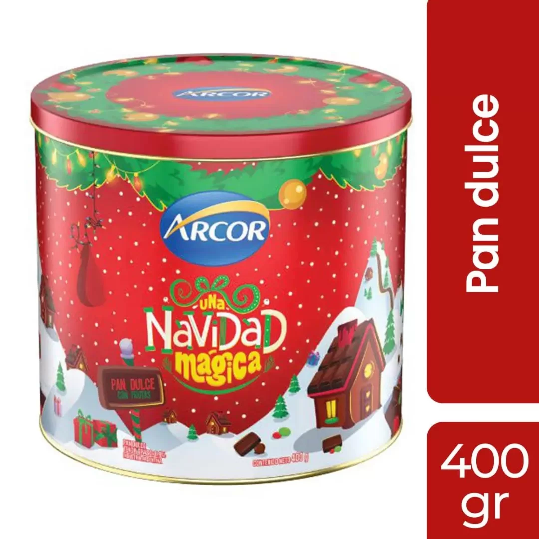 Pan Dulce Arcor con Frutas Lata x 400g