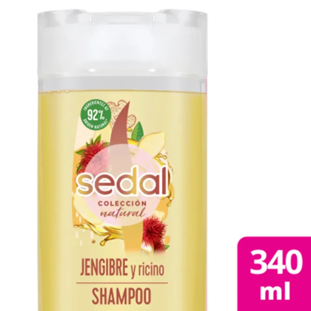 Shampoo Sedal Natural Jengibre Y Ricino 340ml