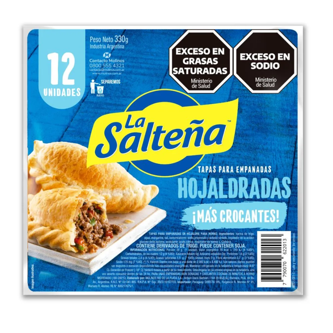 Tapa Para Empanadas Horno La Salteña 12Un