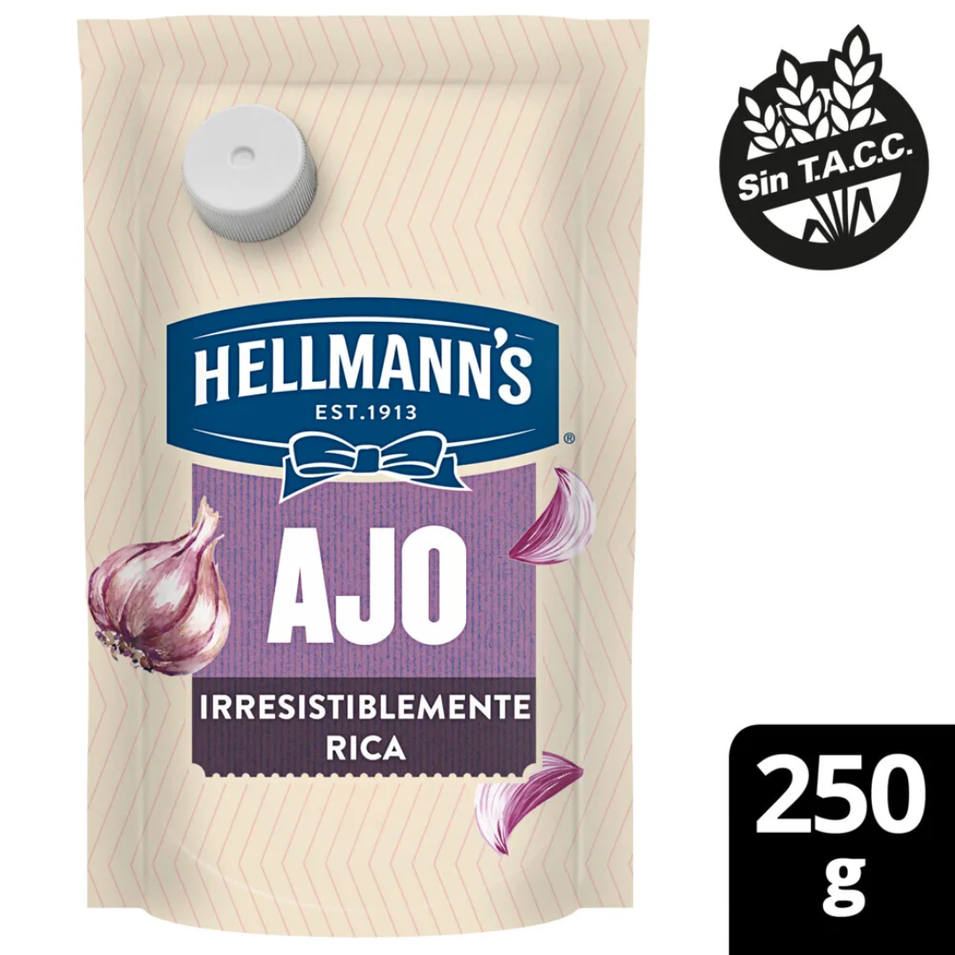 Mayonesa De Ajo Hellmans 250g