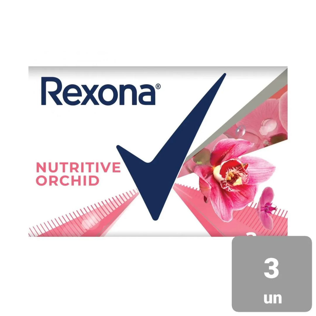 Jabon Tocador Rexona Nutritive Orchid 120gr x 3Un