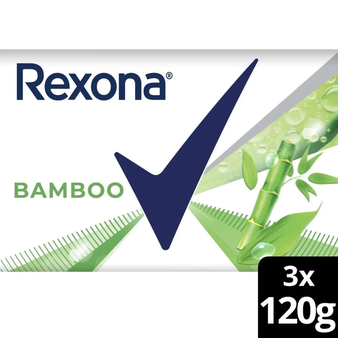 Jabon Tocador Rexona Bamboo 120g x 3Un