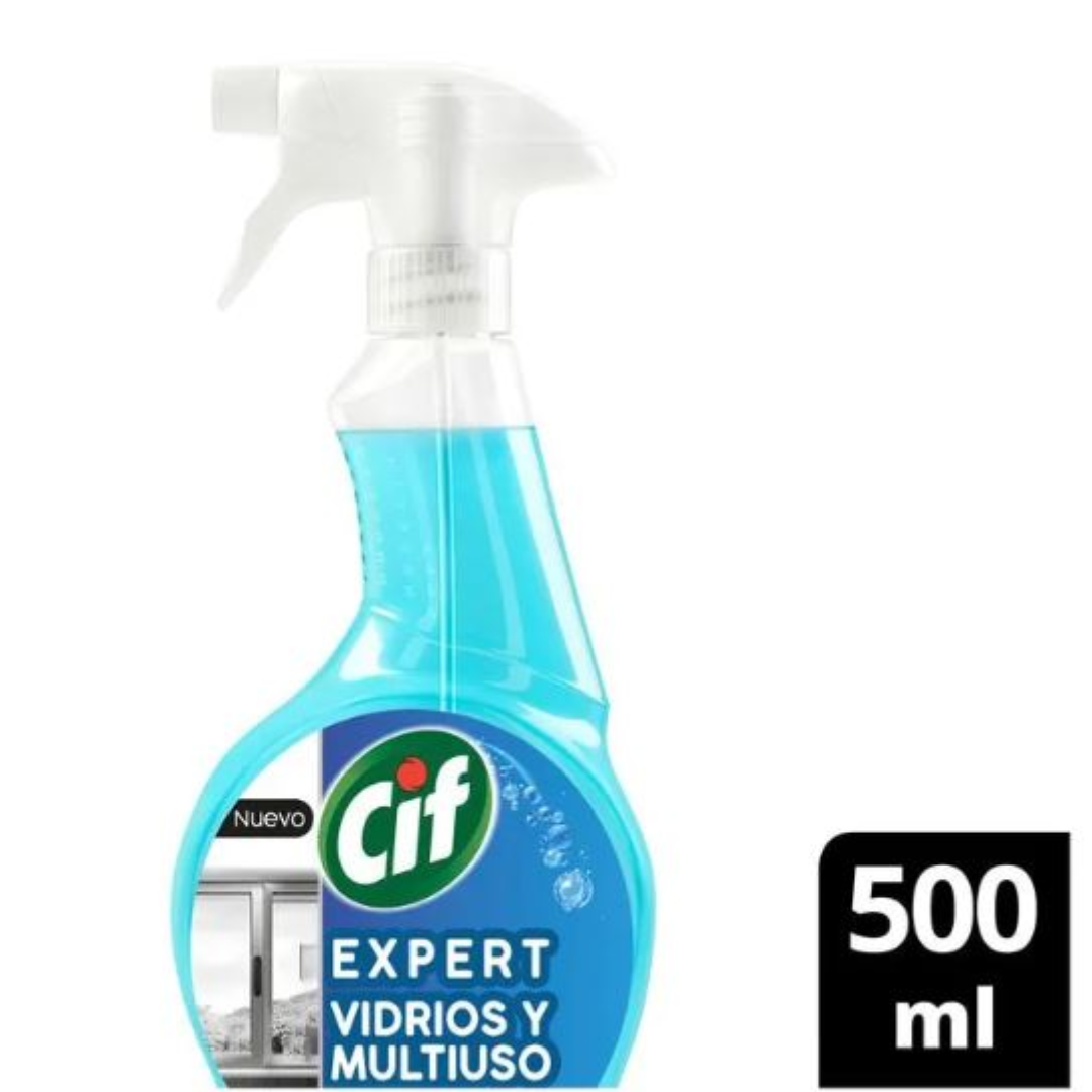 Limpiador Vidrios y Mulitiuso Cif Expert Gatillo 500ml