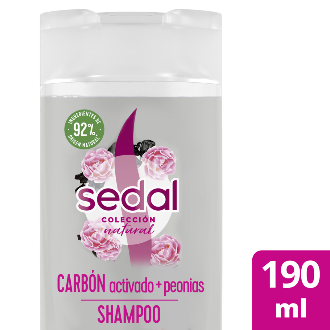 Shampoo Sedal Carbón Activado + Peonias 190ml