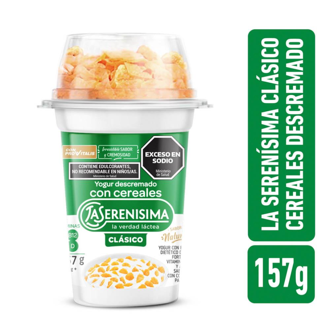Yogur Batido Descremado Con Cereales La Serenísima Clásico 157g