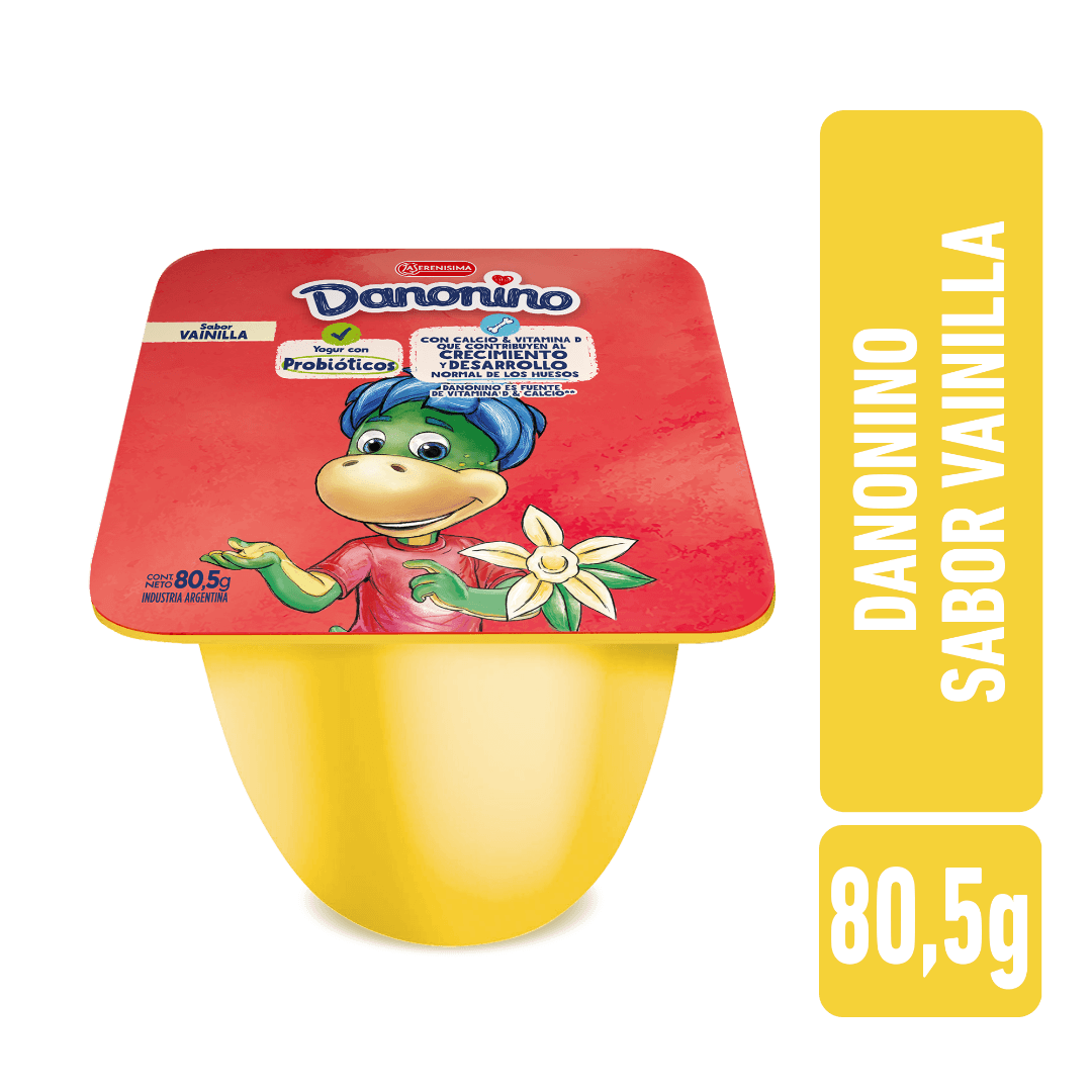 Yogur Danonino Batido Sabor Vainilla 80,5g