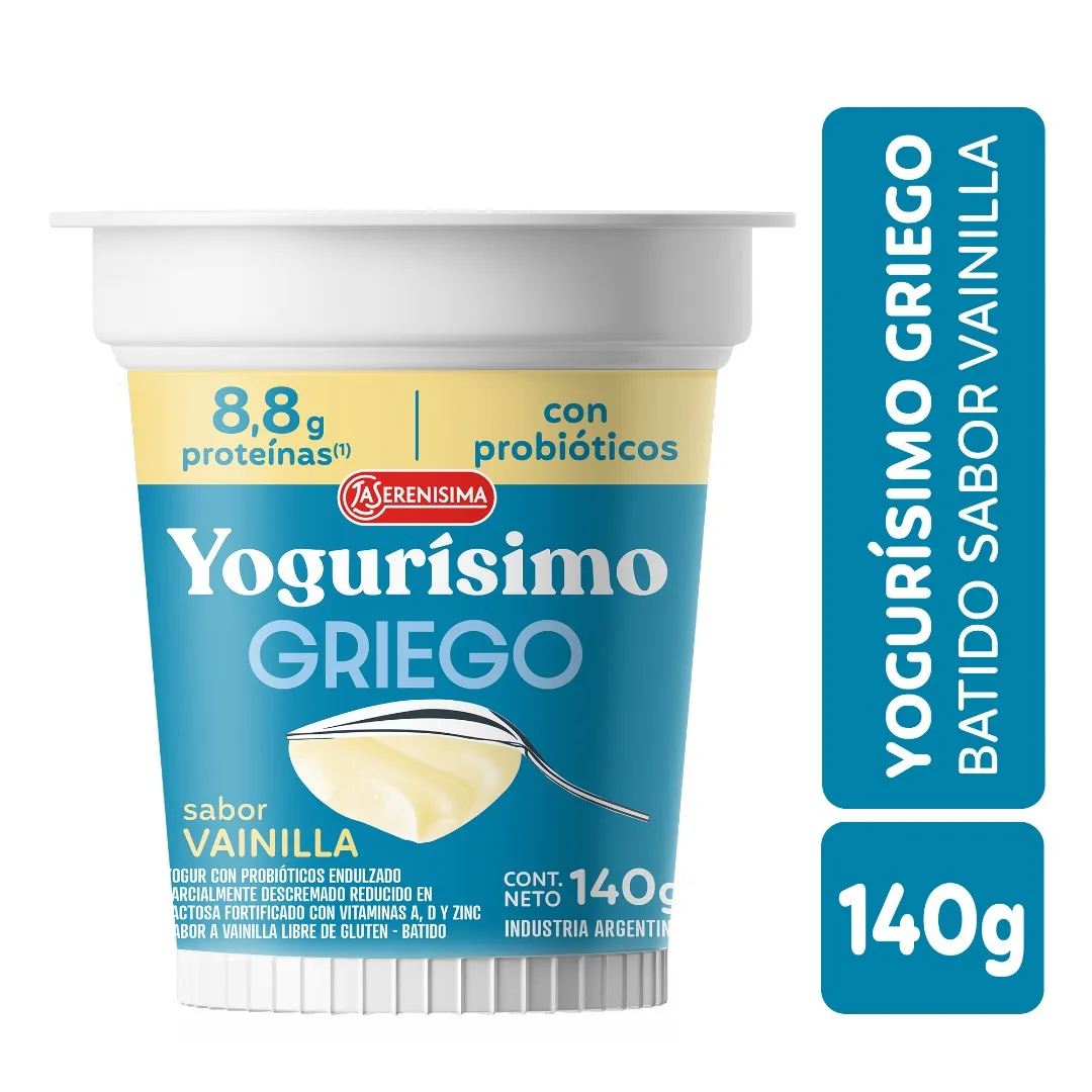 Yogur Griego Sabor Vainilla Yogurísimo 140g