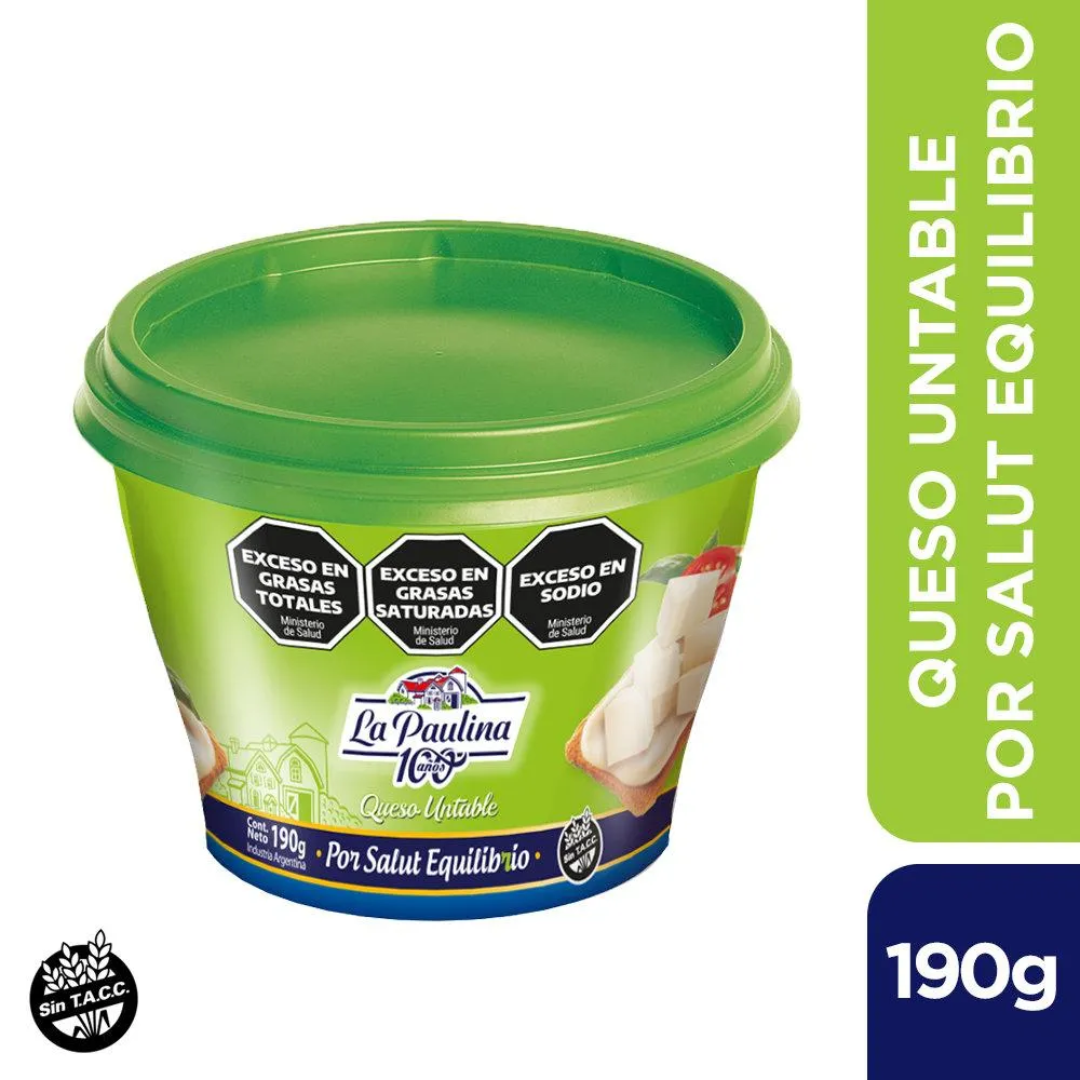 Queso Untable la Paulina Light 190g