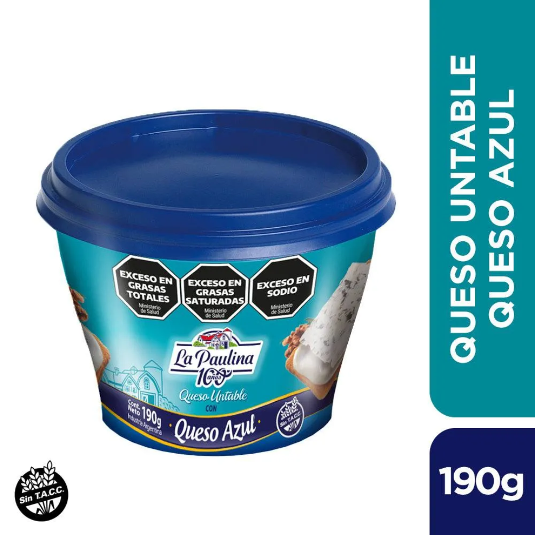 Queso Untable la Paulina Azul 190g