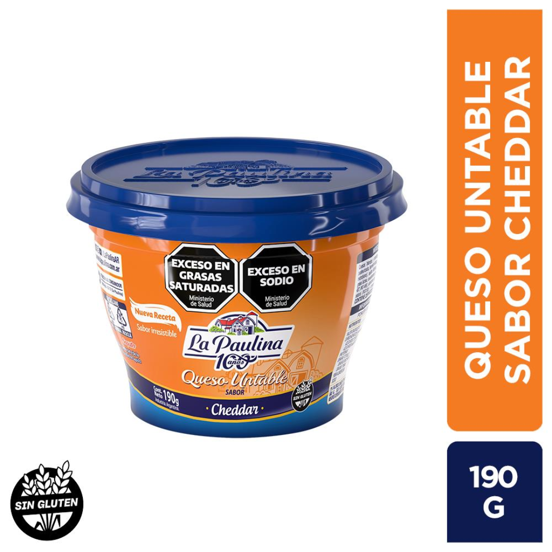 Queso Untable La Paulina Cheddar 190g