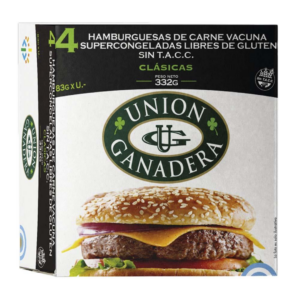 Hamburguesas Clásicas Unión Ganadera 4Un 83g