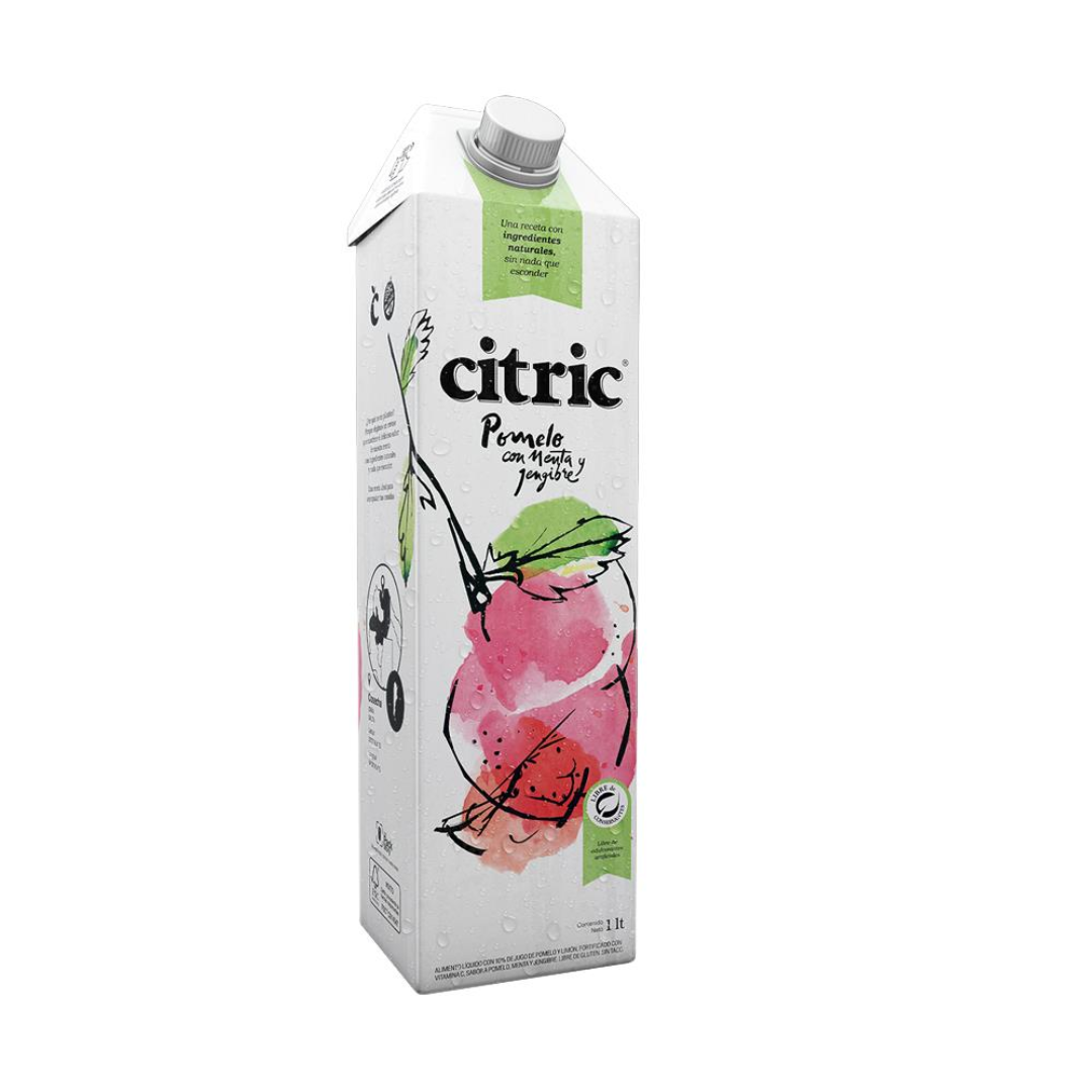 Jugo Citric Pomelo, Menta Y Jengibre 1L