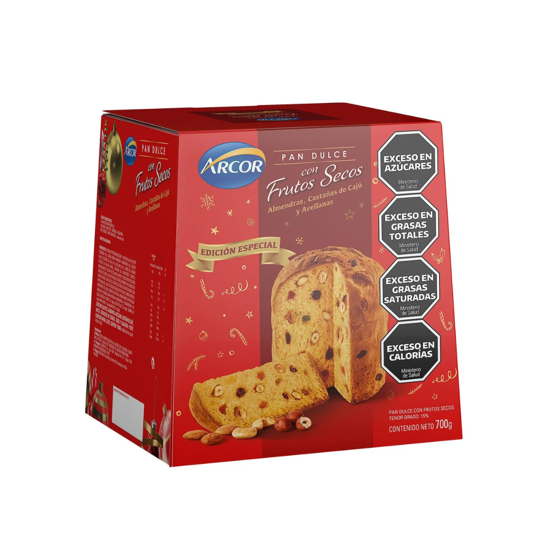 Pan Dulce Arcor con Frutos Secos 700g