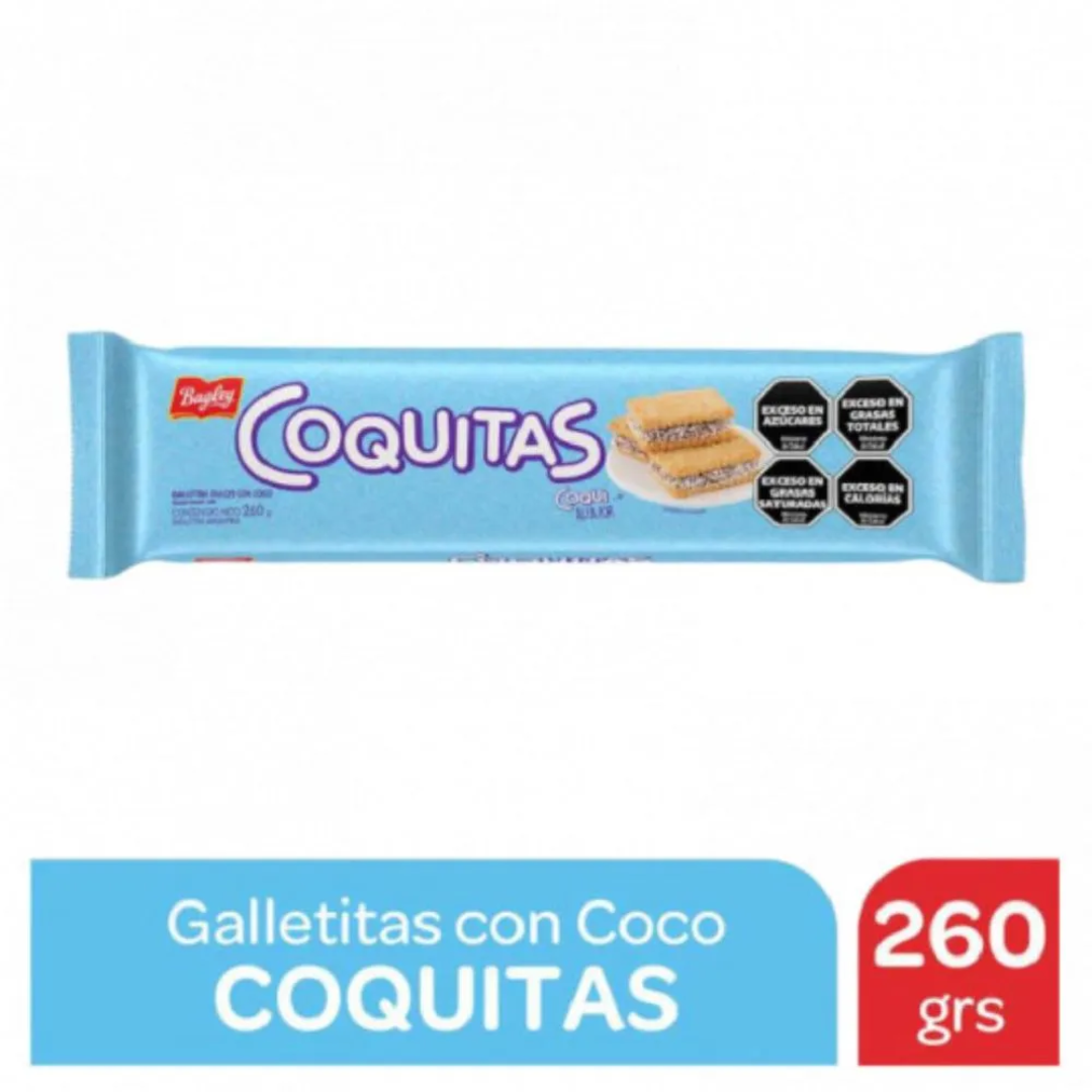 Galletitas Sabor Coco Coquitas 260g