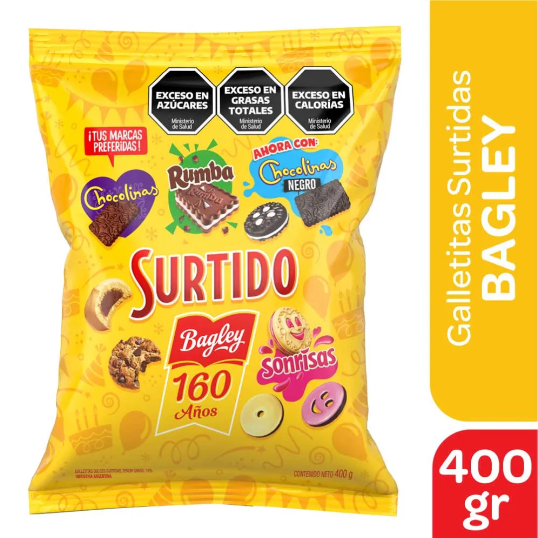 Galletitas Surtidas Bagley 400g