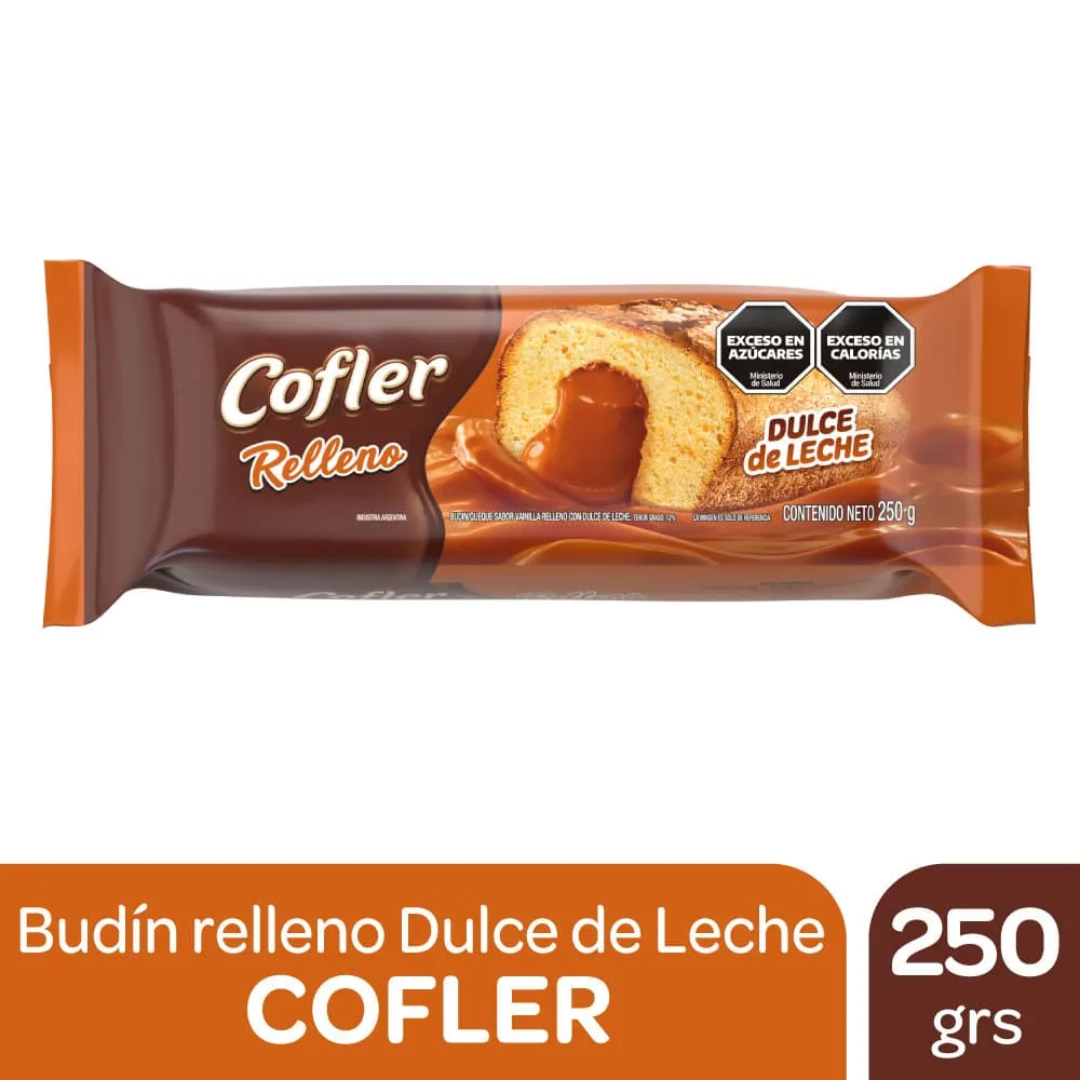 Budin Cofler Relleno con Dulce de Leche 215g