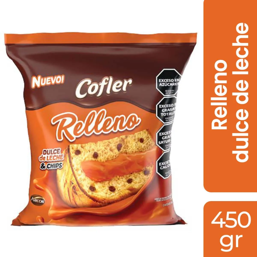 Pan Dulce Bagley Relleno con Dulce de Leche 400g