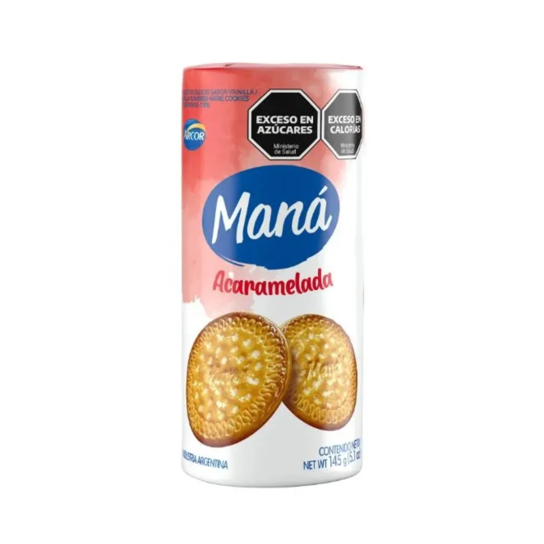Galletitas Maná Vainilla Acarameladas 145g
