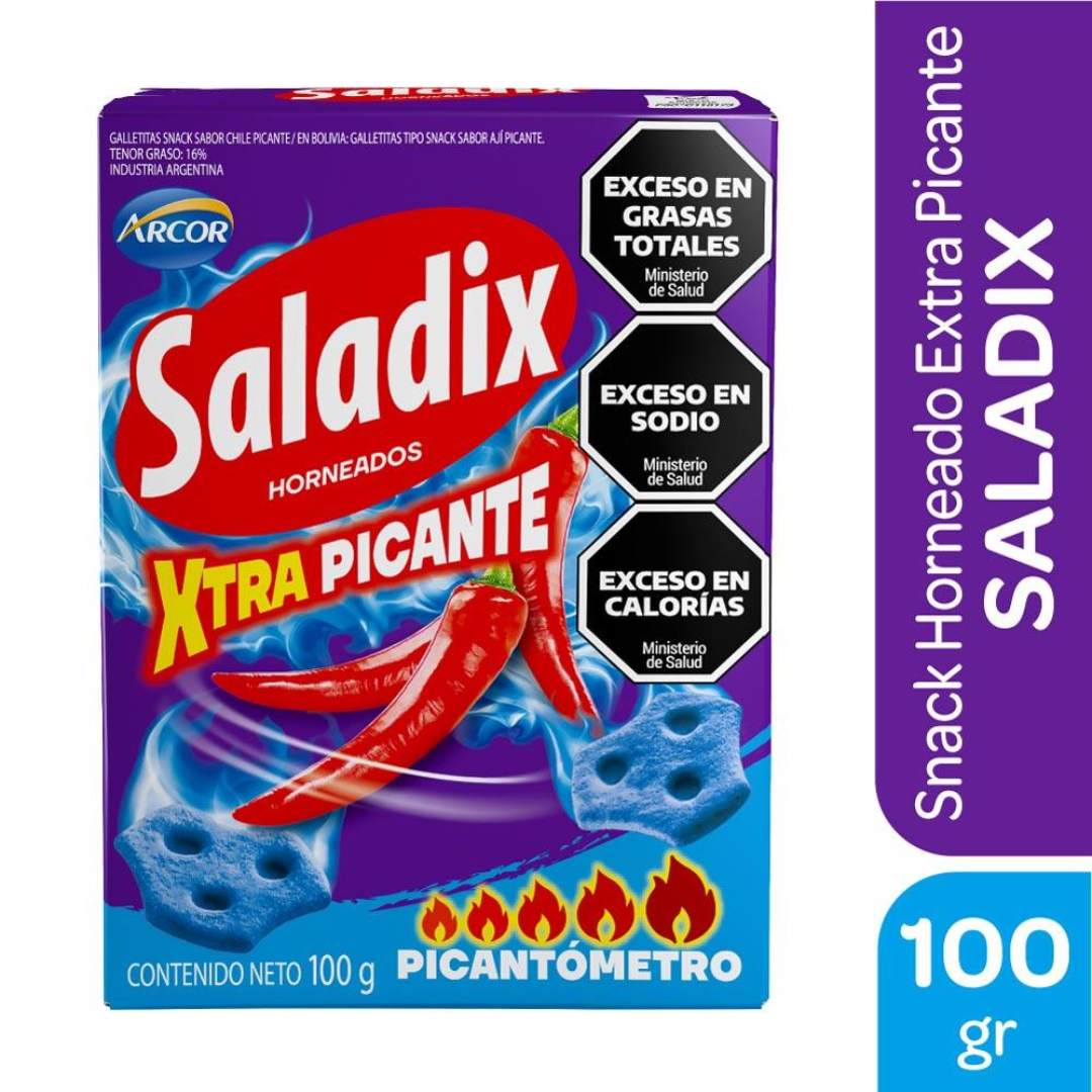 Galletitas De Copetin Xtra Picante Saladix 100g