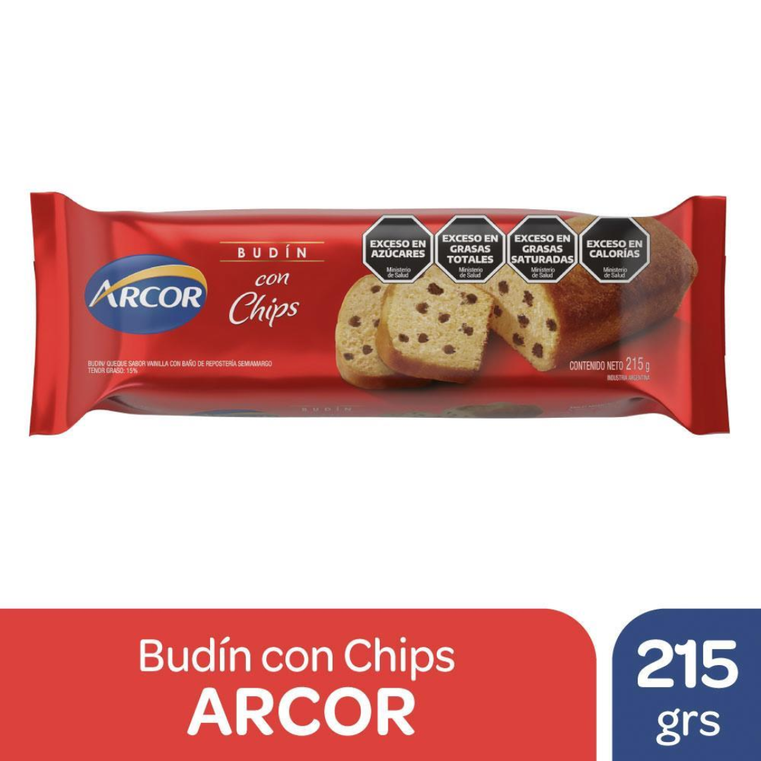 Budín Con Chips Arcor 215g