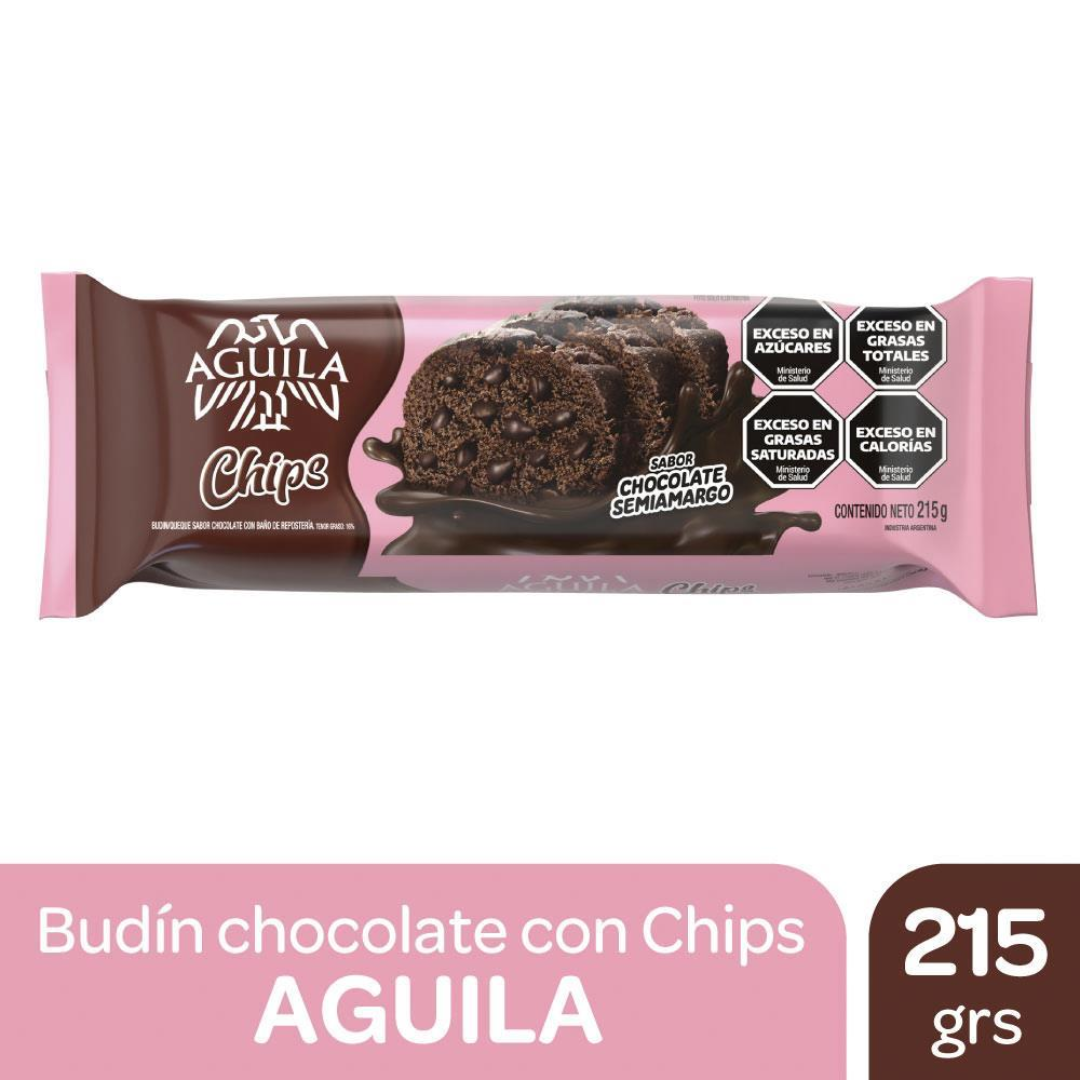 Budín Semiamargo Con Chips Aguila 215g