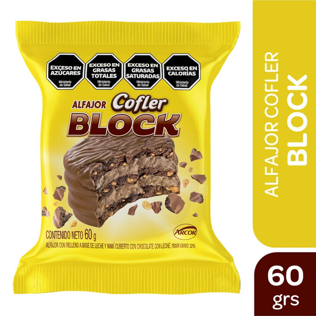 Alfajor Block Cofler 60g x 2Un