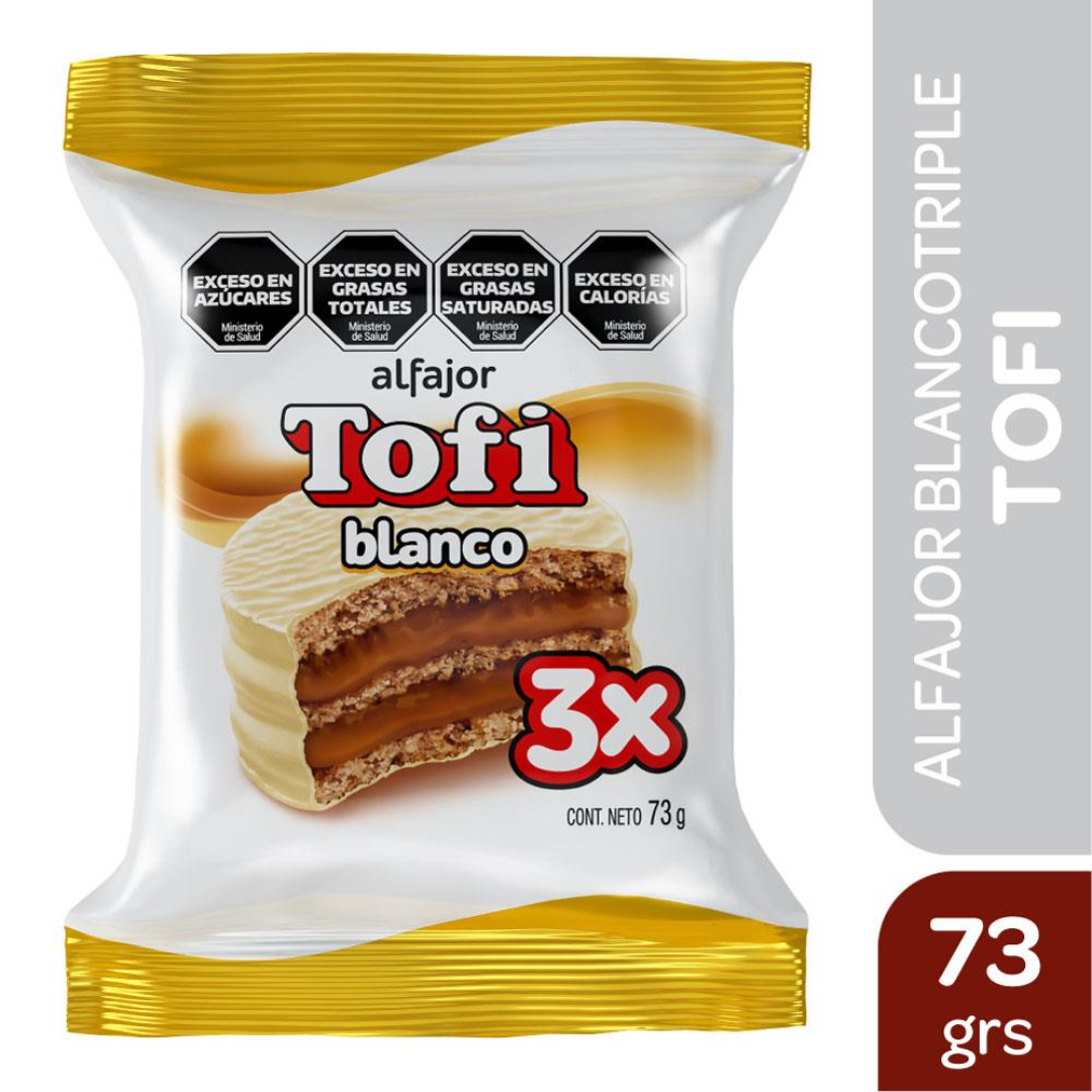 Alfajor Triple Blanco Tofi 73g x 2Un