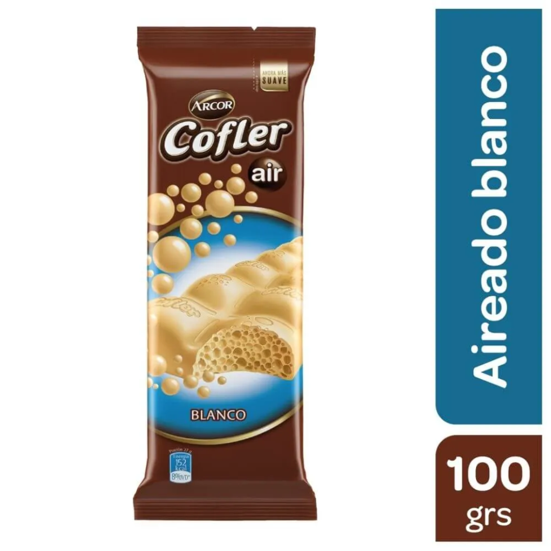 Chocolate Aireado Blanco Cofler 100g