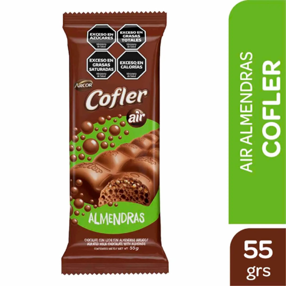 Chocolate Cofler Aireado Almendras 55g