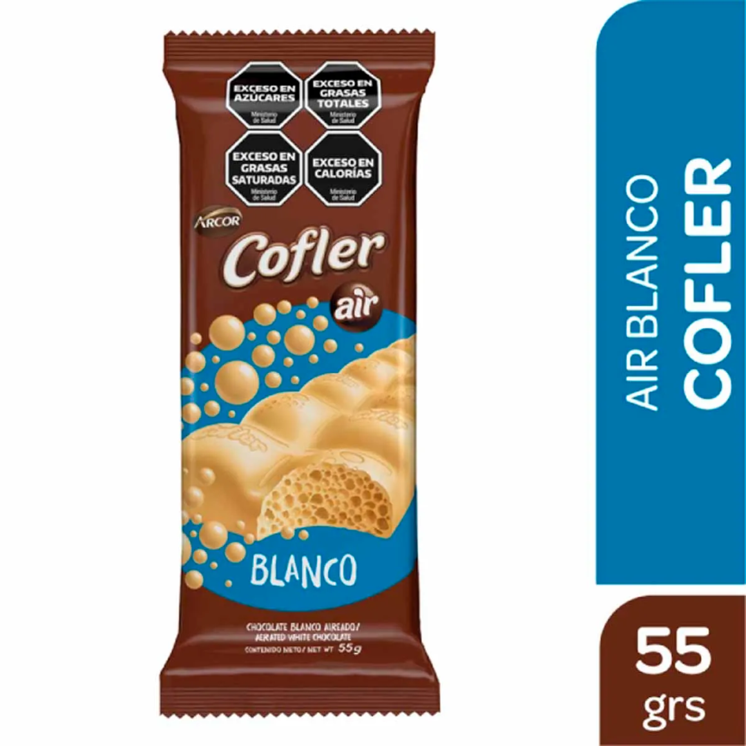 Chocolate Cofler Aireado Blanco 55g