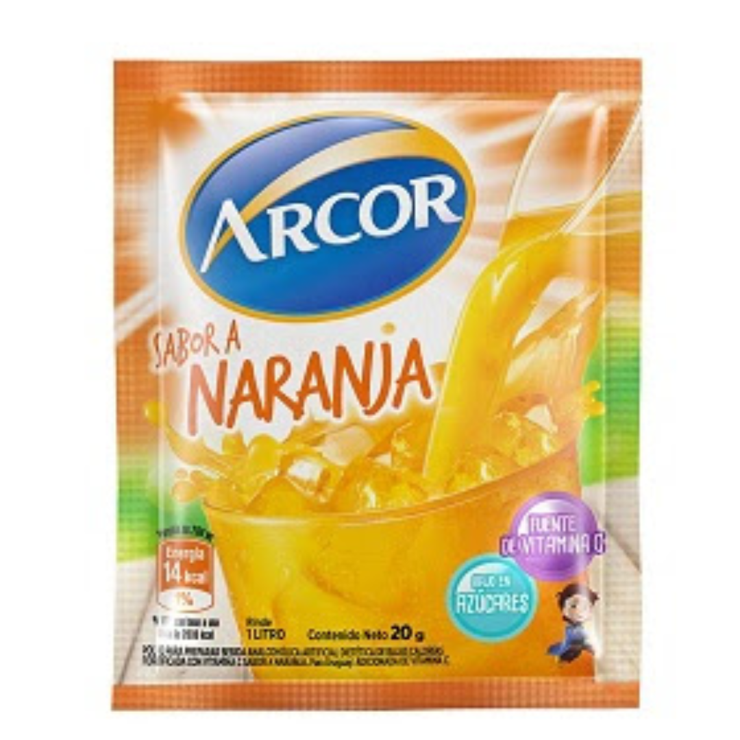 Jugo en Polvo Naranja Arcor 20g
