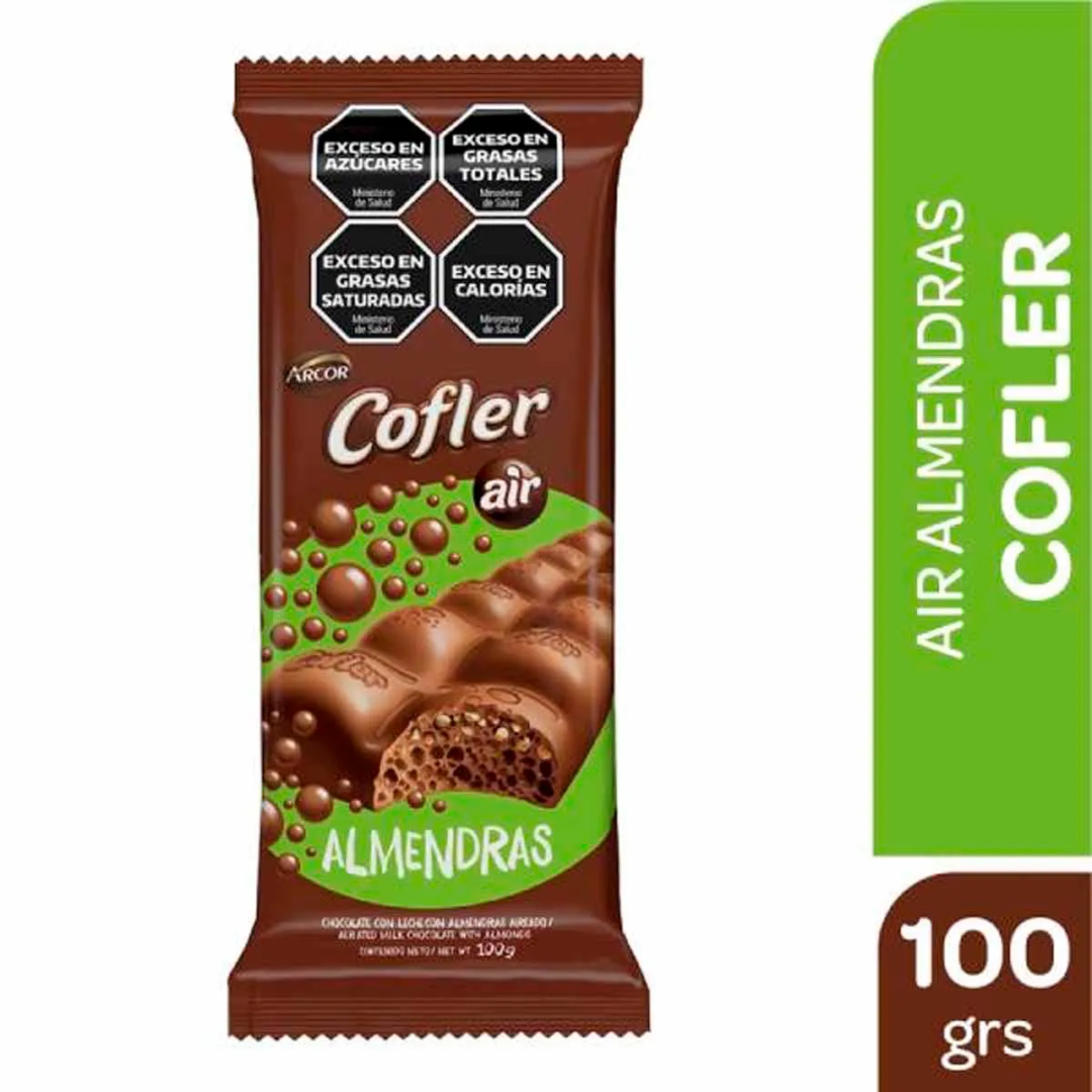 Chocolate Cofler Aireado Almendras 100g