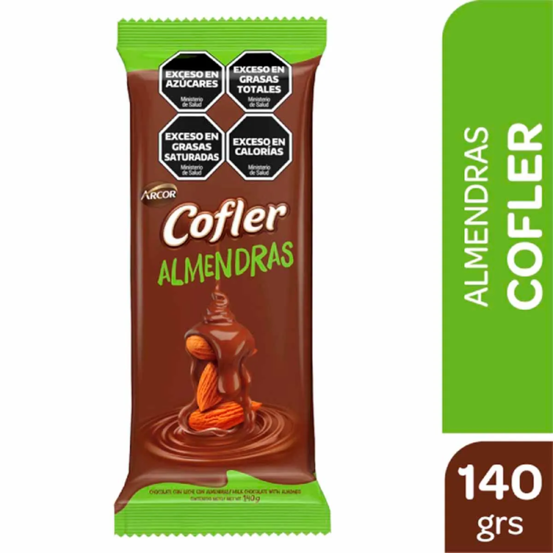 Chocolate Cofler Leche Almendras 140g