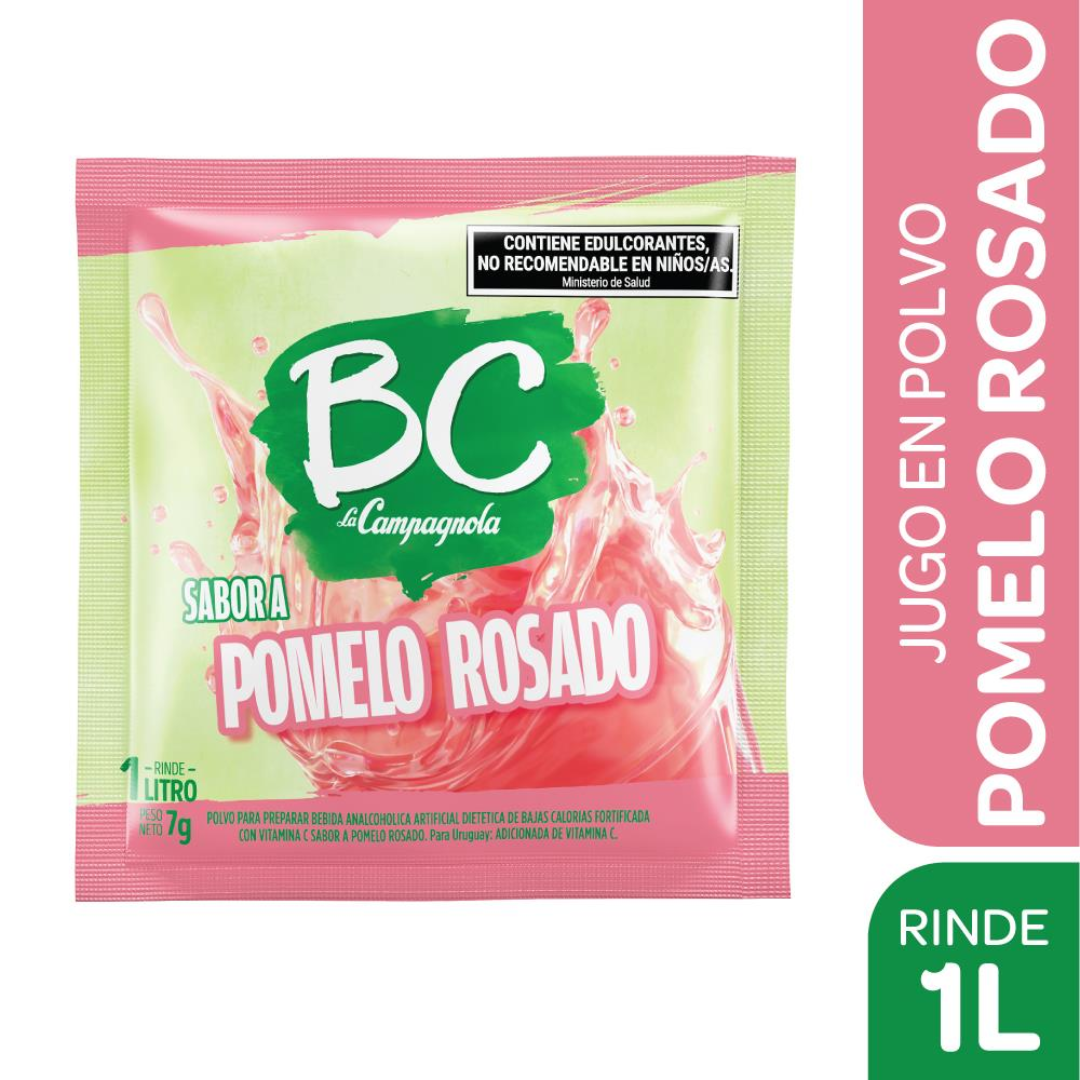 Jugo enPolvo Sabor Pomelo Rosado Bc 7g