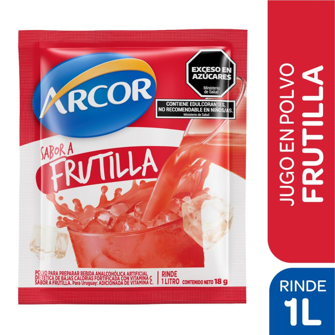 Jugo en Polvo Frutilla Arcor 18g