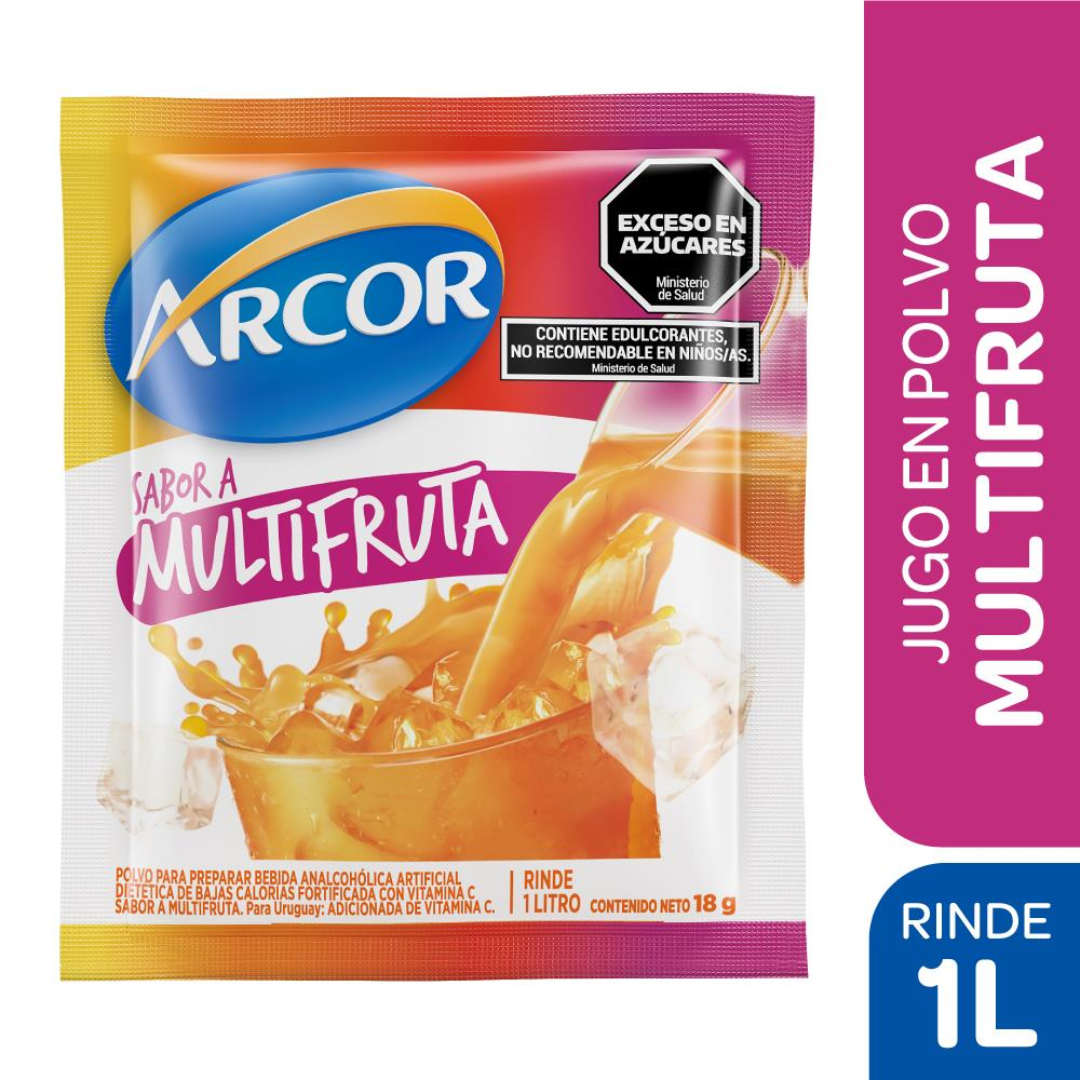 Jugo en Polvo Multifruta Arcor 18g