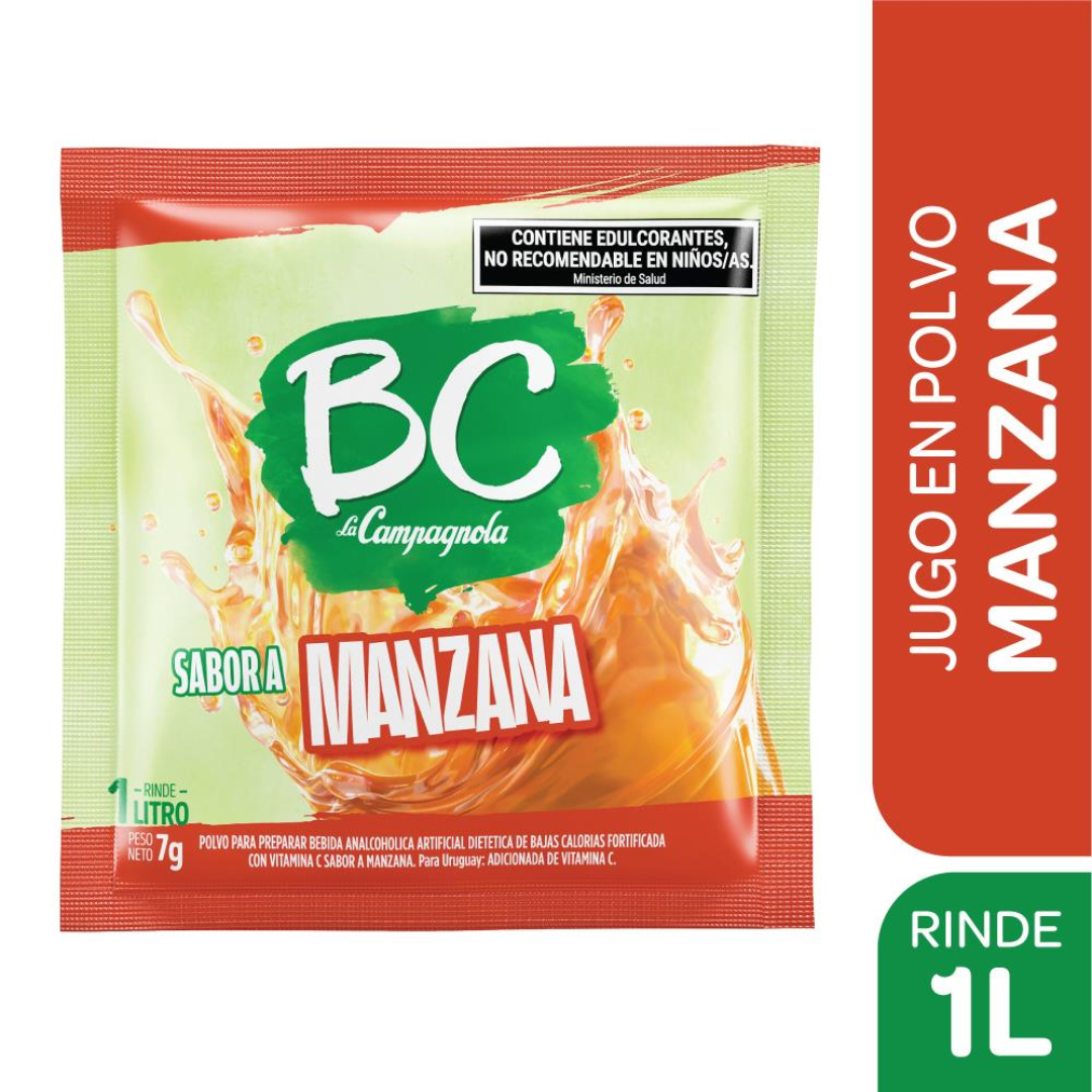 Jugo en Polvo Sabor Manzana BC 7g
