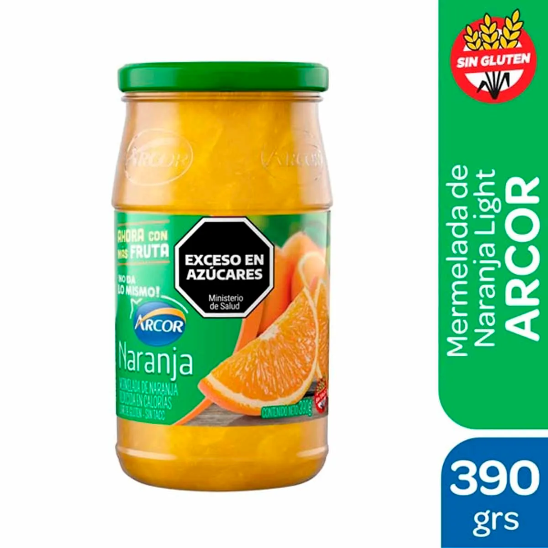 Mermelada Arcor Light Naranja 390g