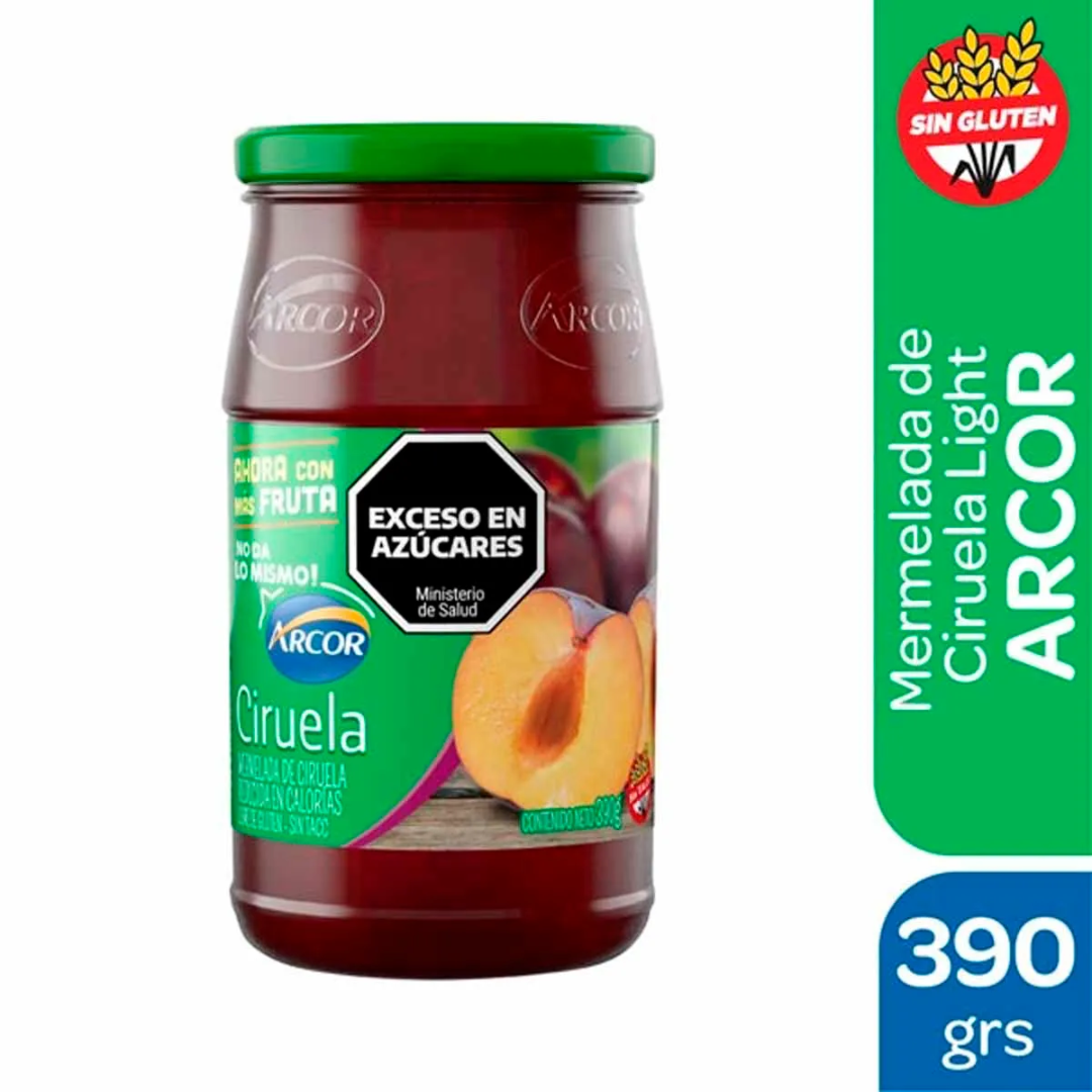 Mermelada Arcor Light Ciruela 390g