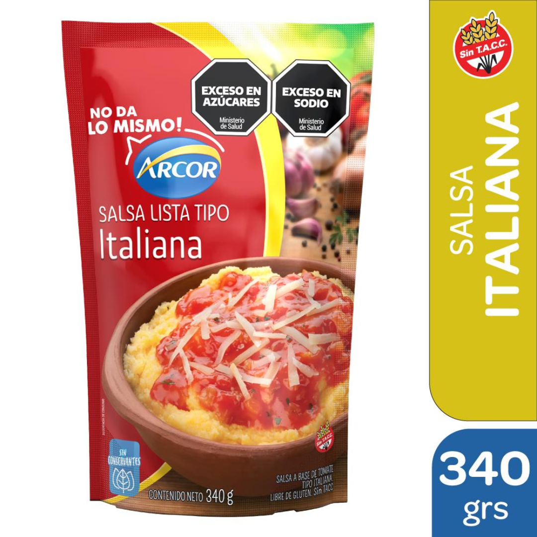 Salsa Italiana Arcor 340g