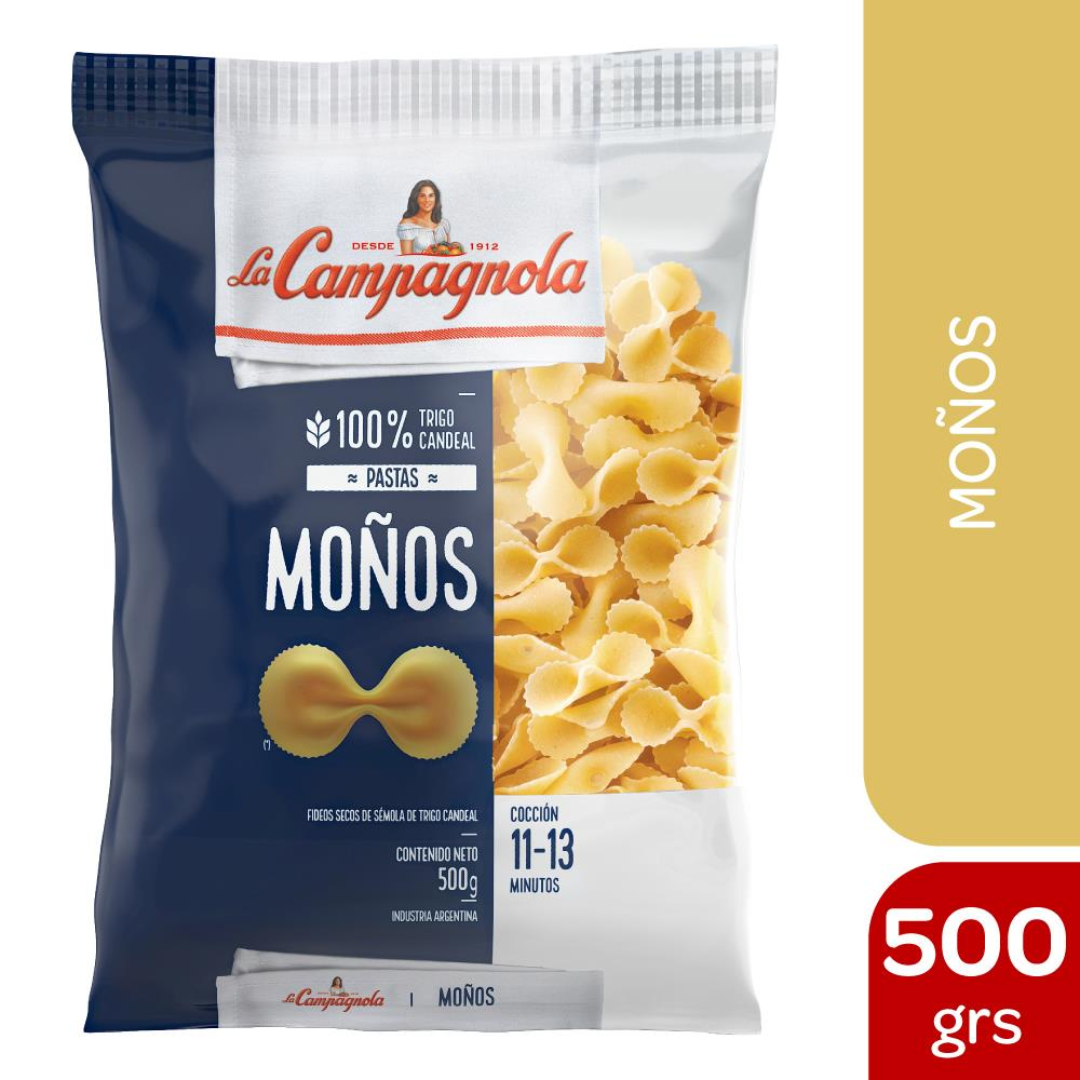 Fideos Moños La Campagno 500g