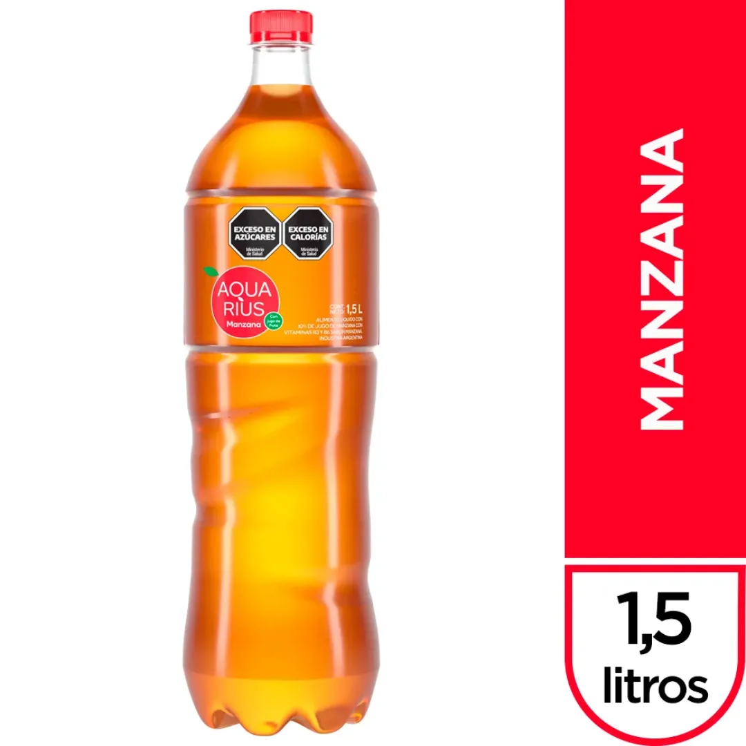 Agua Saborizada Aquarius Manzana 1.5L