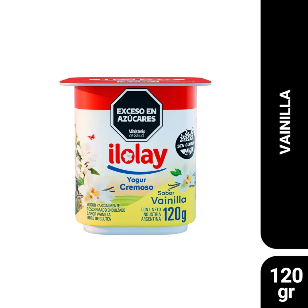 Yogur Ilolay Cremoso Entero Vainilla 120g