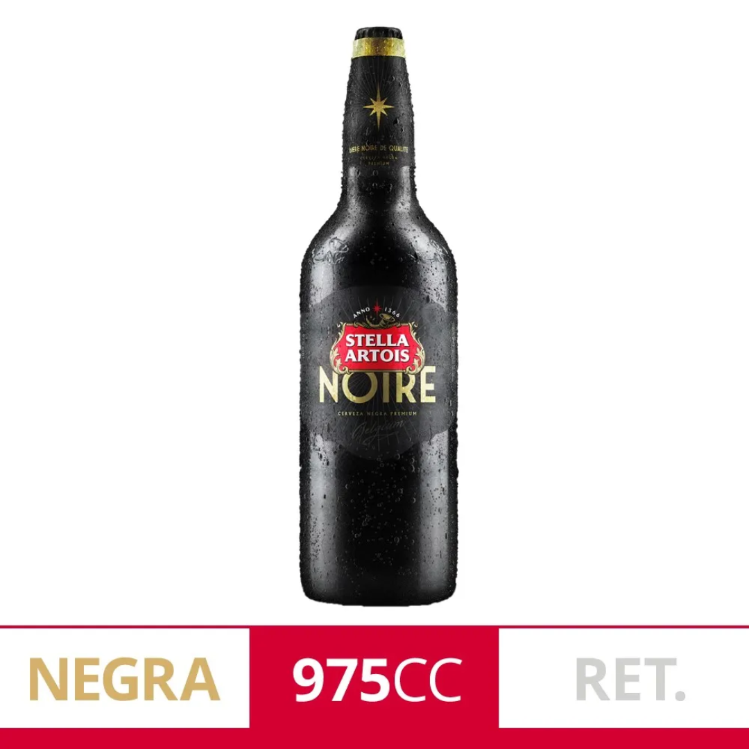 Cerveza Stella Artois Noire Pura Malta 975ml Retornable